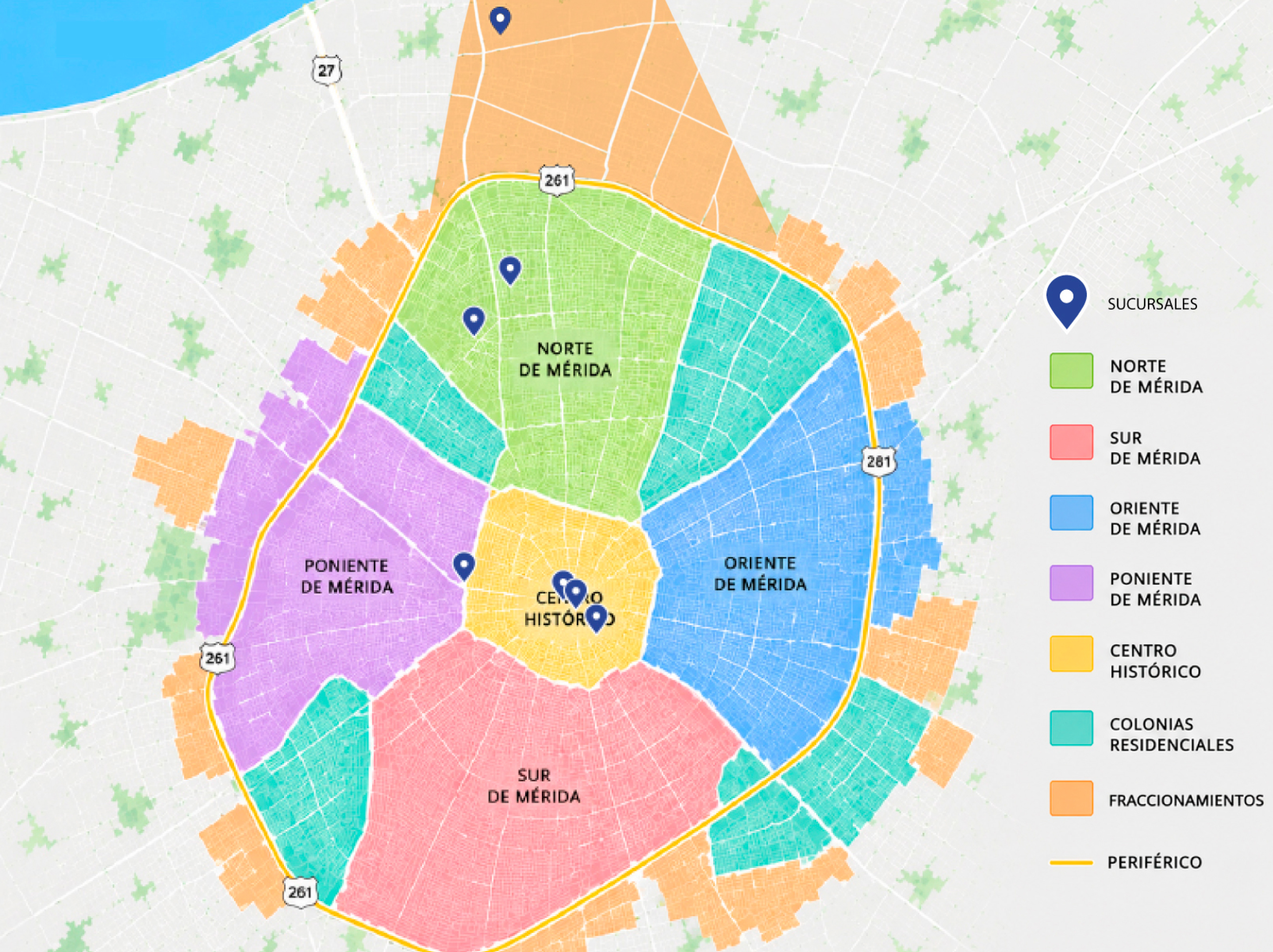 Mapa de cobertura Farmacias Lago